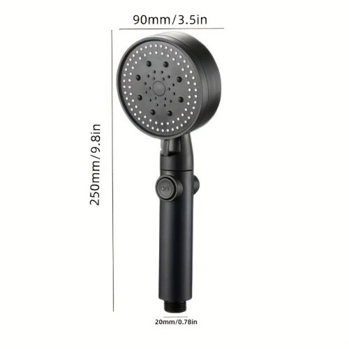 1pc, RV Handheld Shower Head Holder, Punch Free Adjustable Shower Wand Holder With Universal Wall Hook Bracket, Hand Held Shower Head Holder Bracket