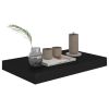 Floating Wall Shelves 2 pcs Black 15.7"x9.1"x1.5" MDF