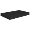 Floating Wall Shelves 2 pcs Black 15.7"x9.1"x1.5" MDF