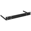 Floating Wall Shelves 2 pcs Black 15.7"x9.1"x1.5" MDF