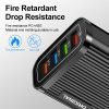 Luminescent 4USB Mobile Phone Charging Head European Standard Travel Charging Stripe USB Smart Tablet Charger