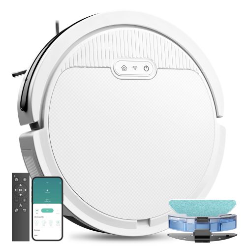 Robot Vacuum And Mop, 3 In 1 Combo Cleaner For Home With Pet Hair And Hard Floor, 5000Pa Suction, 120 Mins Run Time,Self-Charging,Super Thin Body Robot Vacuum And Mop, 3 In 1 Combo Cleaner For Home With Pet Hair And Hard Floor, 5000Pa Suction, 120 Mins Run Time,Self-Charging,Super Thin Body