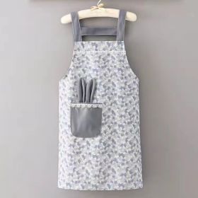 1pc Polyester Cotton Apron, Cute Rabbit Ears Apron, Adjustable Strap And Large Pockets Apron, Kitchen Cooking Baking Bib Apron, Chef Apron (Color: as Pic)