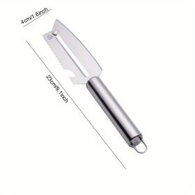 Multifunctional Storage Type Peeling Knife With Storage Tube Peeler Vegetable Fruit Peeling Supplies Household Supplies Kitchen Gadget (Color: Blue)