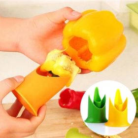 1pc/Pack, Green Peppers, Tomatoes, Fruit And Vegetable Corer (Color: 2pcs)