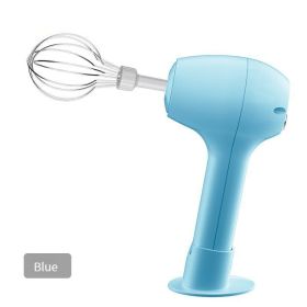 Wireless Portable Electric Food Mixer 3 Speeds Automatic Whisk Dough Egg Beater Baking Cake Cream Whipper Kitchen Tool (Color: White)