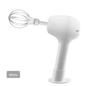Wireless Portable Electric Food Mixer 3 Speeds Automatic Whisk Dough Egg Beater Baking Cake Cream Whipper Kitchen Tool (Color: Orange)