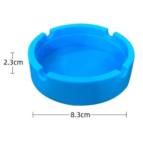 Silicone Ashtray For Smoking Cigarette Cigar Weed Accessories Portable Anti-scalding Home Conference Bar Table Desk Decoration (Color: BLACK)
