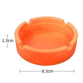Silicone Ashtray For Smoking Cigarette Cigar Weed Accessories Portable Anti-scalding Home Conference Bar Table Desk Decoration (Color: Yellow)