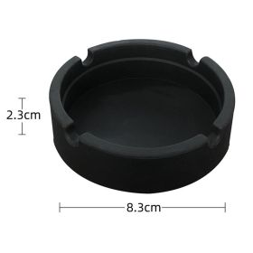 Silicone Ashtray For Smoking Cigarette Cigar Weed Accessories Portable Anti-scalding Home Conference Bar Table Desk Decoration (Color: Light Blue)