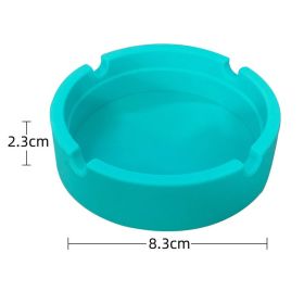 Silicone Ashtray For Smoking Cigarette Cigar Weed Accessories Portable Anti-scalding Home Conference Bar Table Desk Decoration (Color: green)