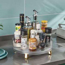 Kitchen Rotating Spice Rack Shelf Seasoning Household Multi-functional Storage Turntable Supplies (select: VB059-orange)