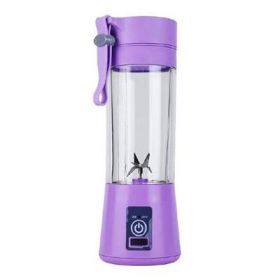 380ML USB Portable Blender Portable Fruit Electric Juicing Cup Kitchen Gadgets (Color: Blue)