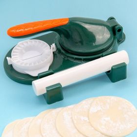 Set/3pcs; Household Dumpling Leather Mold; Handmade Dumpling Artifact; Rolling Pin Three-piece Set Of Small Tools; Kitchen Supplies (Color: Granite Stone)