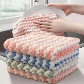 30x30cm 5/10PCS Kitchen Scouring Pad Towel Dishcloth Household Rags Gadget Microfiber Non-stick Oil Table Cleaning Cloth Wipe (type: Pack B)