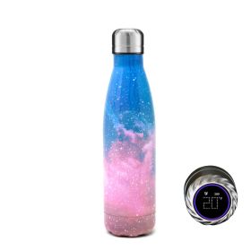 Aquaala UV Water Bottle With Temp Cap (Color: GRAY MARBLE # 6)