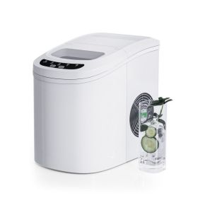 Mini Portable Electric Ice Maker Machine with Ice Scoop (Color: sliver)